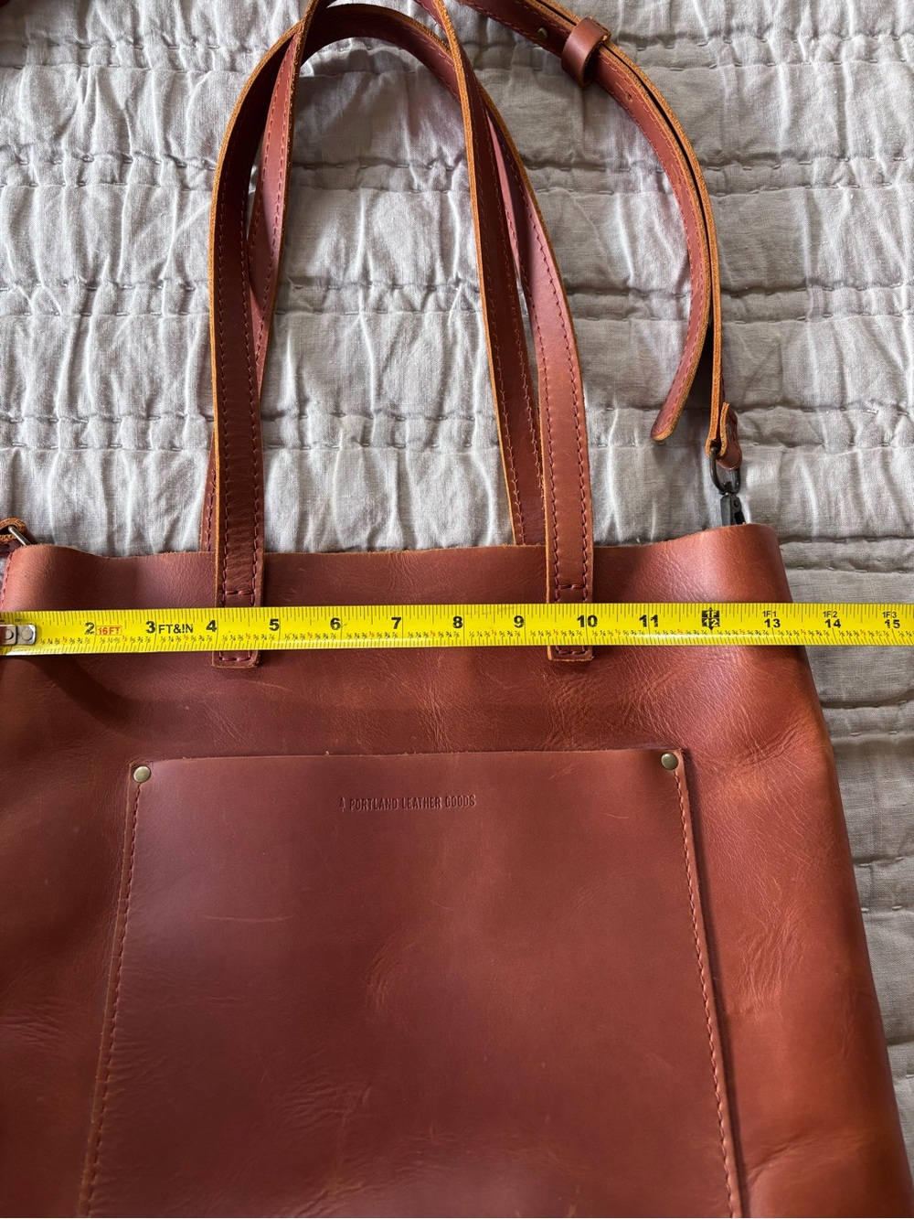 Portland Leather Good Crossbody Tote - Picture 13 of 13